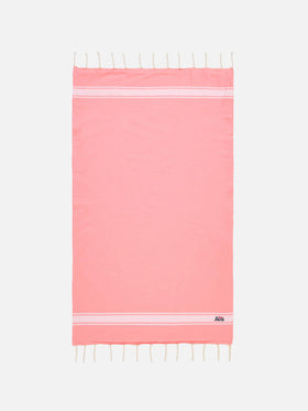 Pink fluo cotton towel - MC2 Saint Barth
