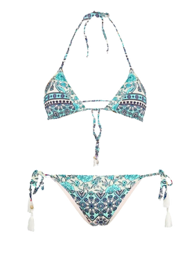 Gipsy print triangle bikini - MC2 Saint Barth
