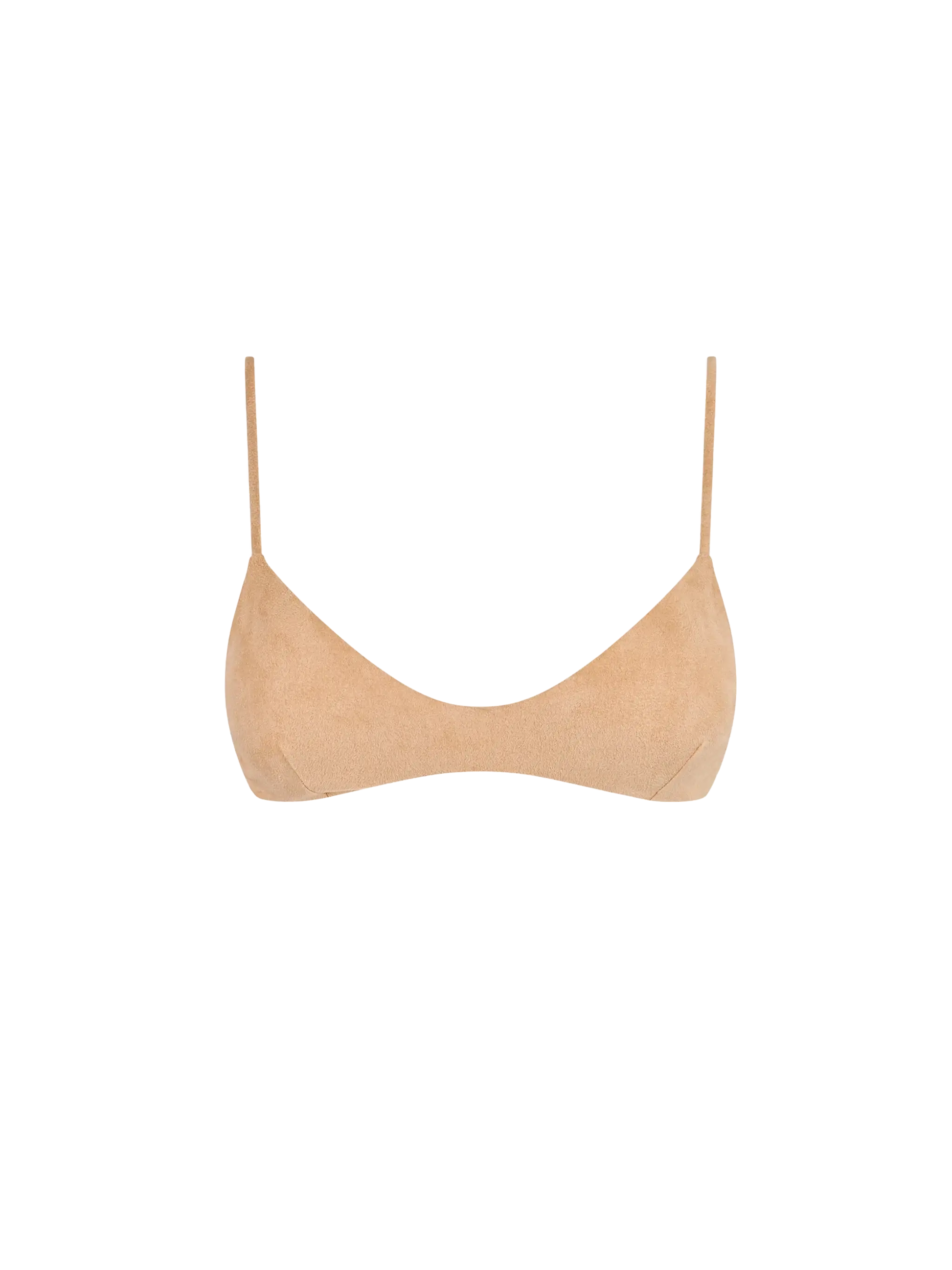 Beige bralette suede effect - MC2 Saint Barth