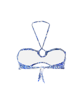 Bandanna print bandeau top - MC2 Saint Barth