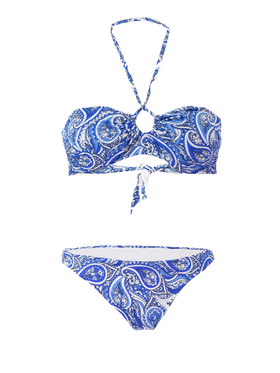Bandeau bikini bandanna print - MC2 Saint Barth