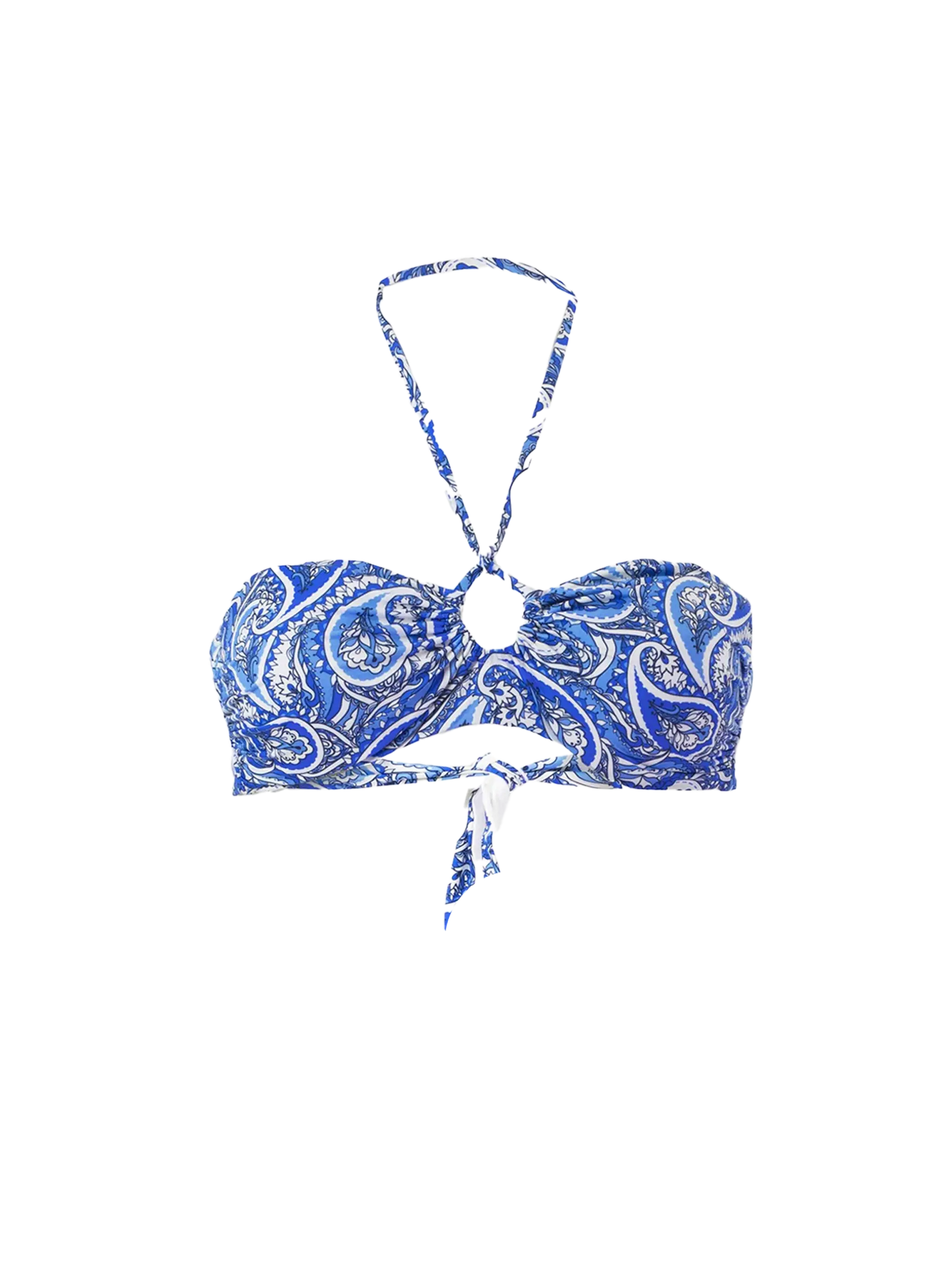 Bandanna print bandeau top - MC2 Saint Barth