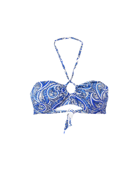 Bandanna print bandeau top - MC2 Saint Barth