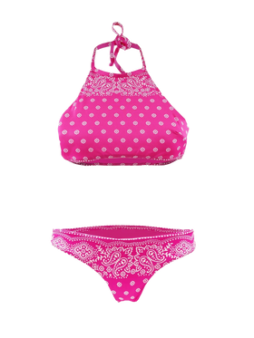 Halter top bikini bandana print - MC2 Saint Barth