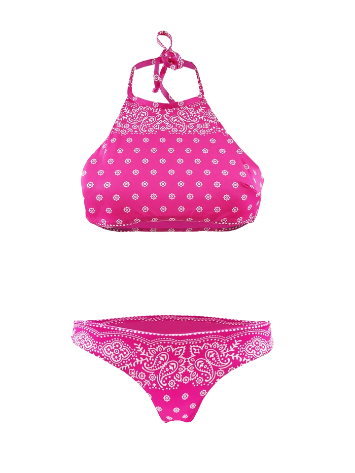 Halter top bikini bandana print - MC2 Saint Barth