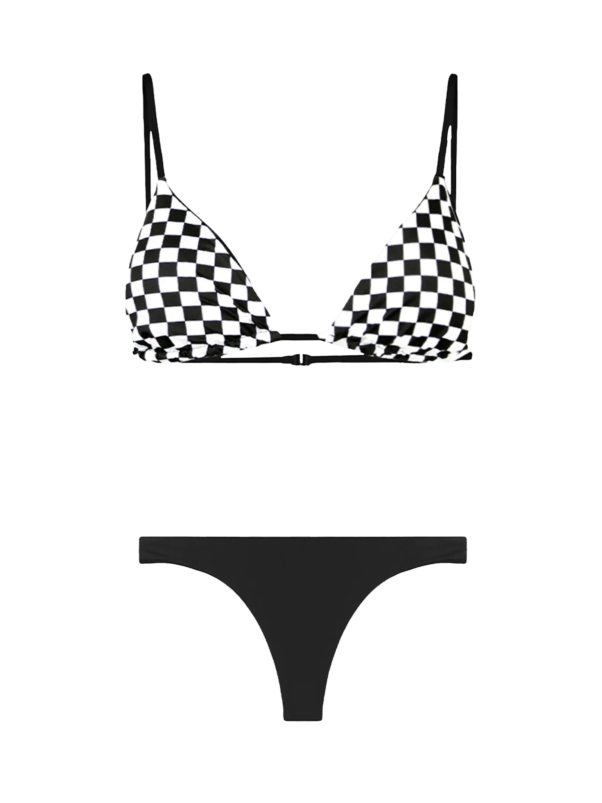 Woman triangle bikini with gingham print - MC2 Saint Barth