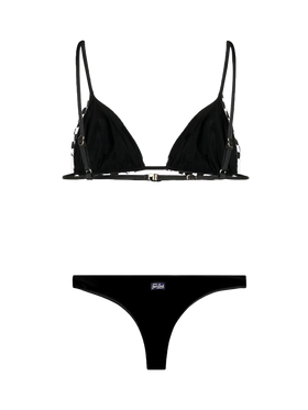 Woman triangle bikini with gingham print - MC2 Saint Barth