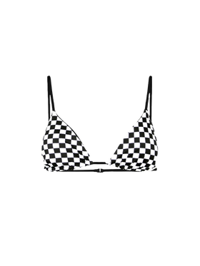 Black check print triangle - MC2 Saint Barth