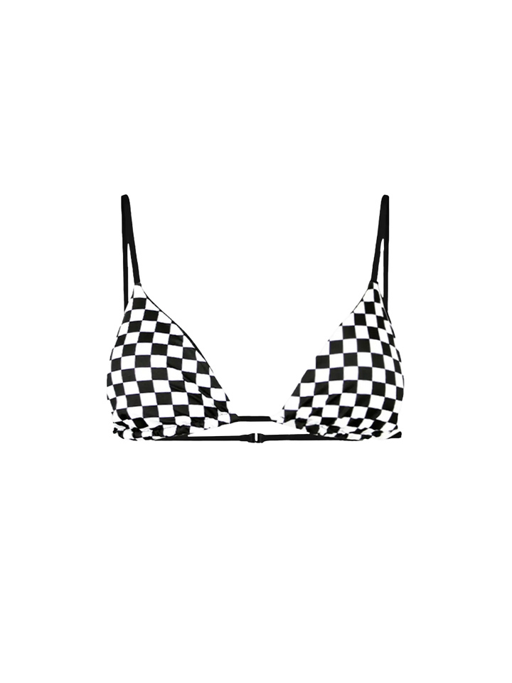 Black check print triangle - MC2 Saint Barth