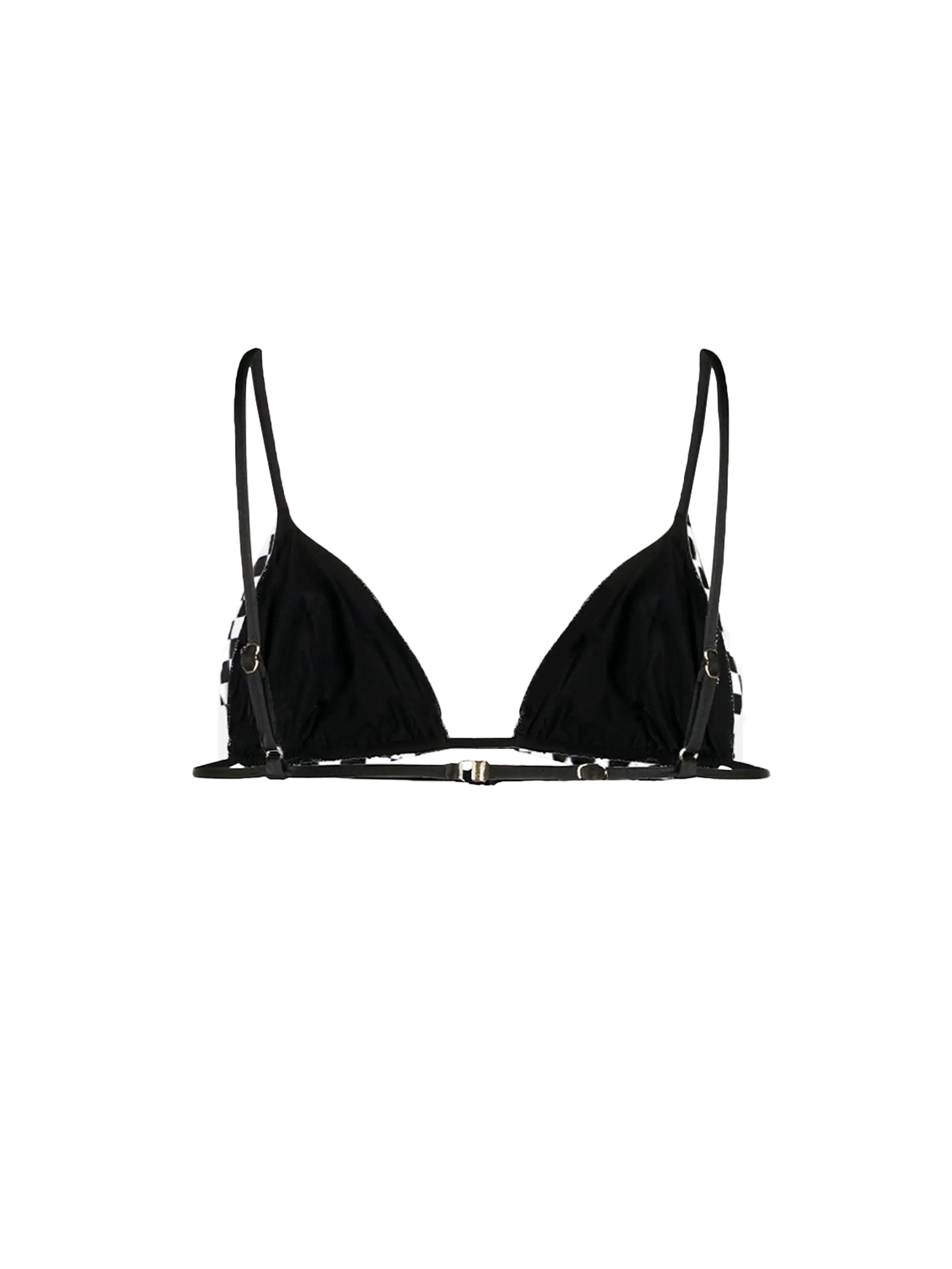Black check print triangle - MC2 Saint Barth