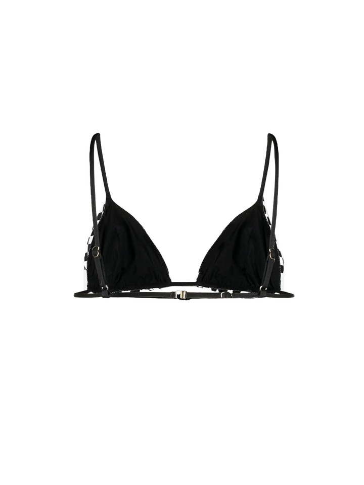 Black check print triangle - MC2 Saint Barth
