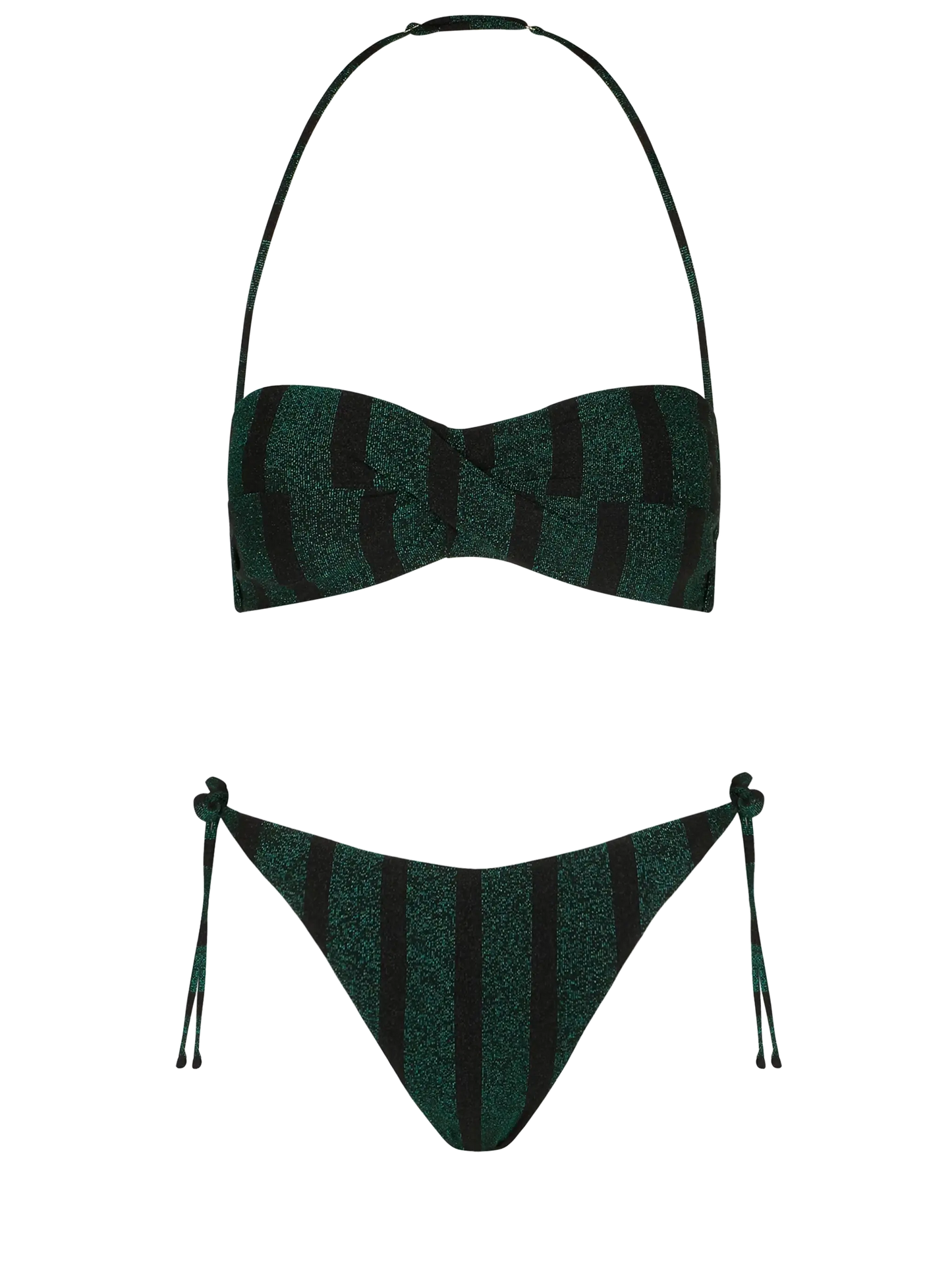 Woman lurex striped balconette bikini - MC2 Saint Barth