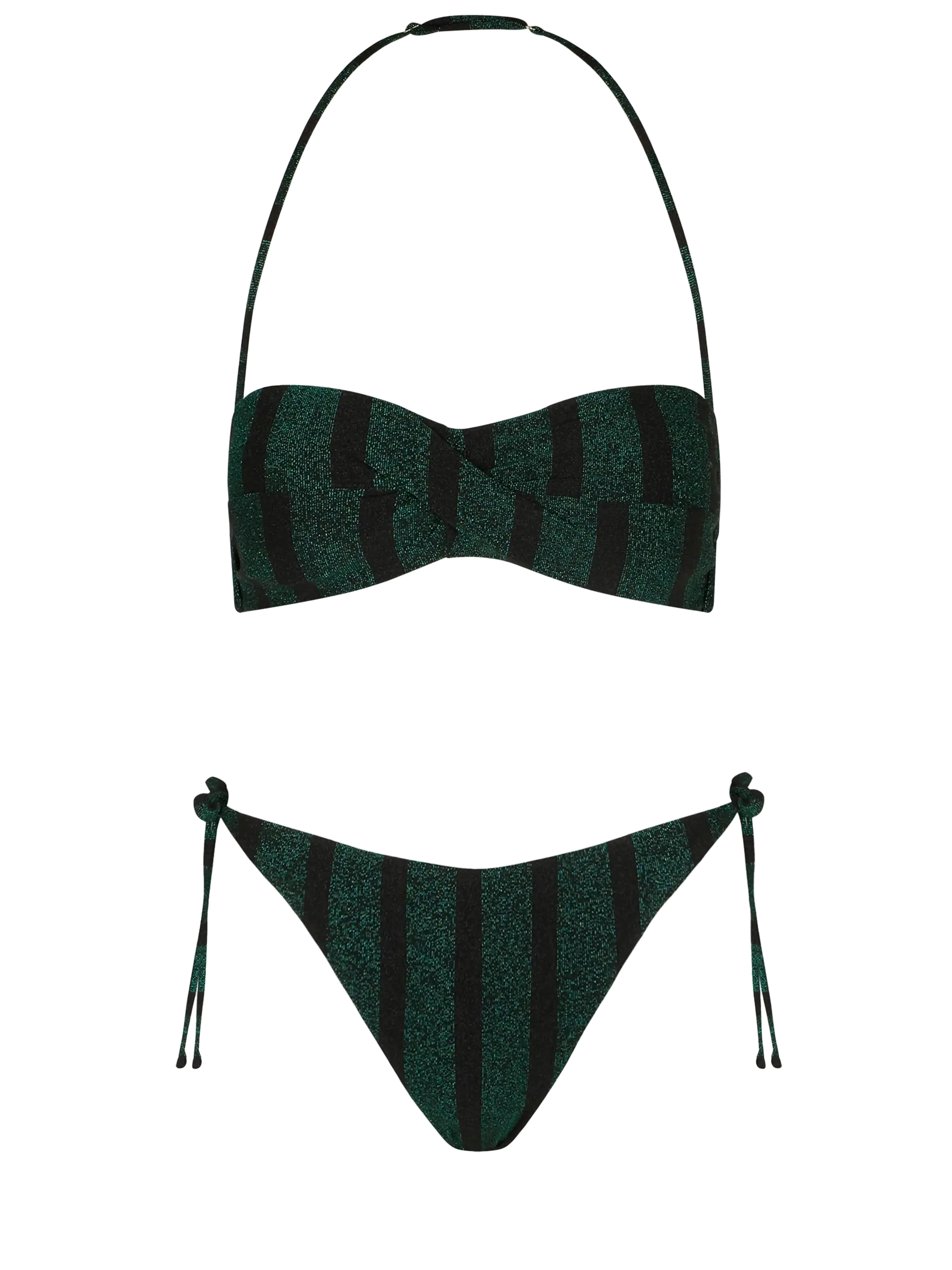 Woman lurex striped balconette bikini - MC2 Saint Barth