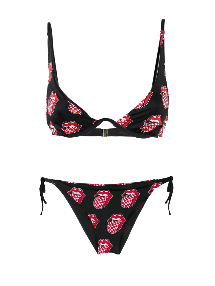 Rolling Stones® V wired triangle bikini - MC2 Saint Barth