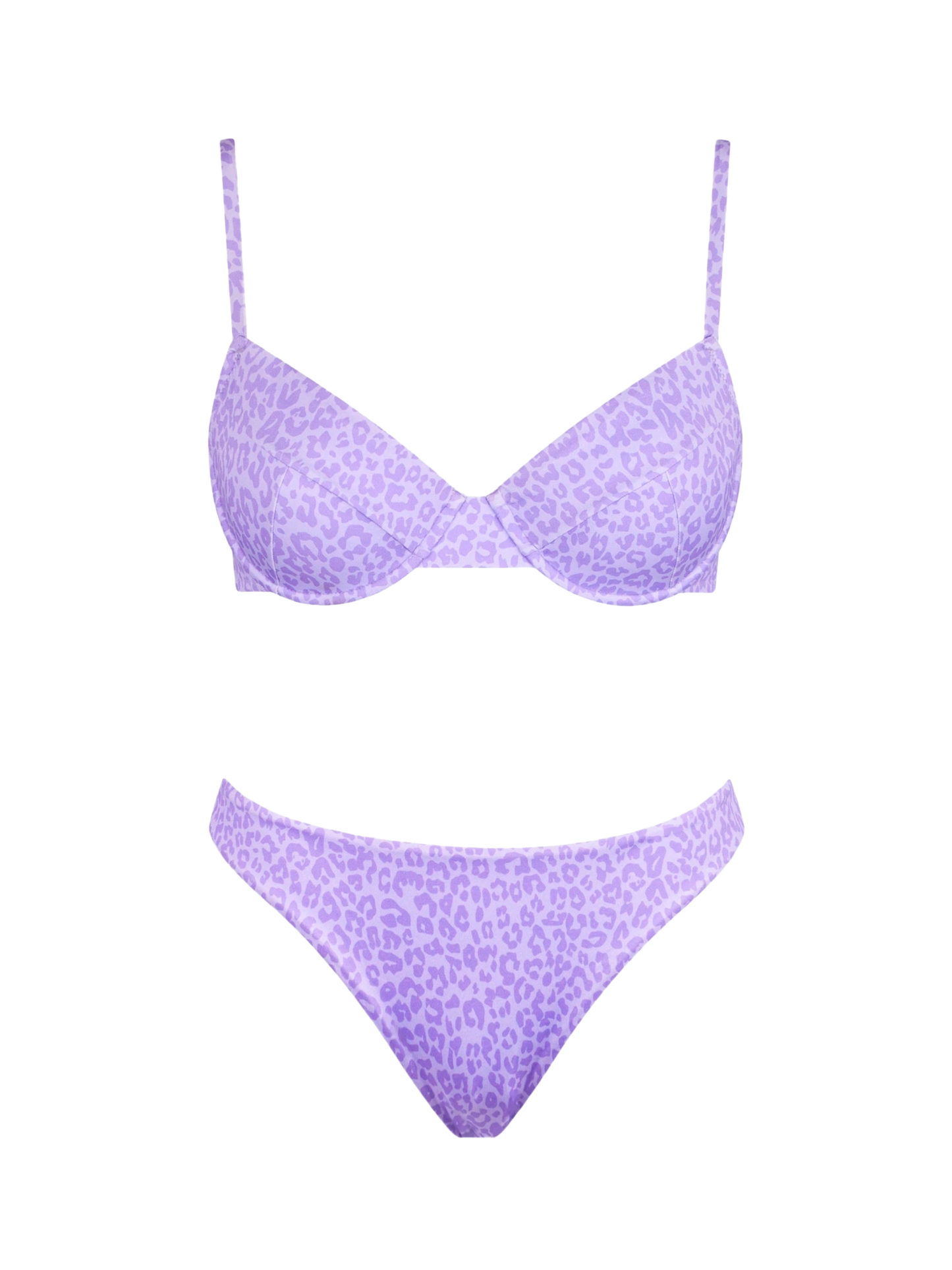 Animalier print bralette bikini with cheeky swim briefs - MC2 Saint Barth