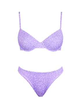 Animalier print bralette bikini with cheeky swim briefs - MC2 Saint Barth