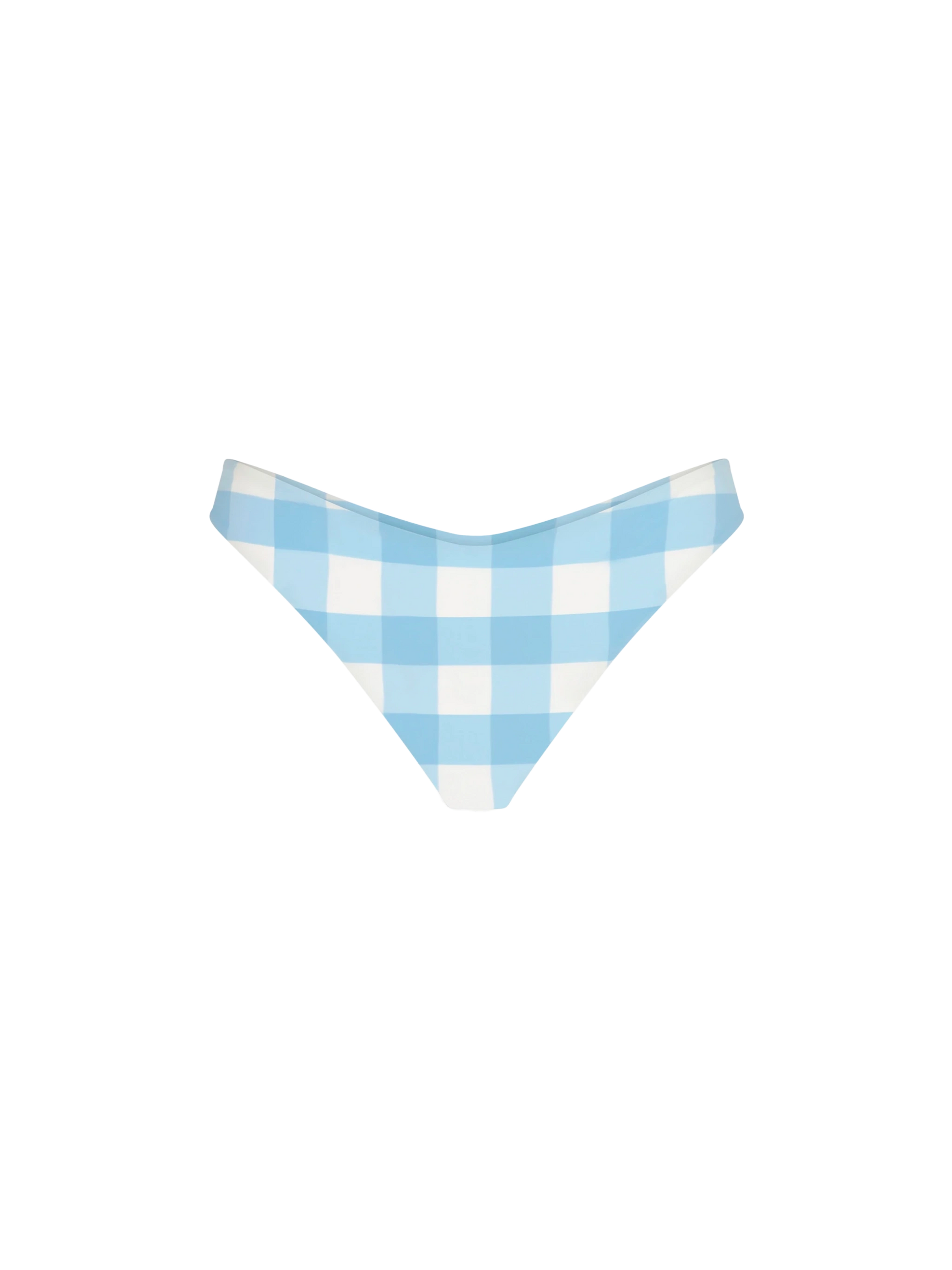 Woman cheeky swim briefs with gingham print - MC2 Saint Barth