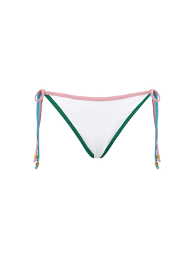 Ribbed cheeky swim briefs with lurex edges - MC2 Saint Barth