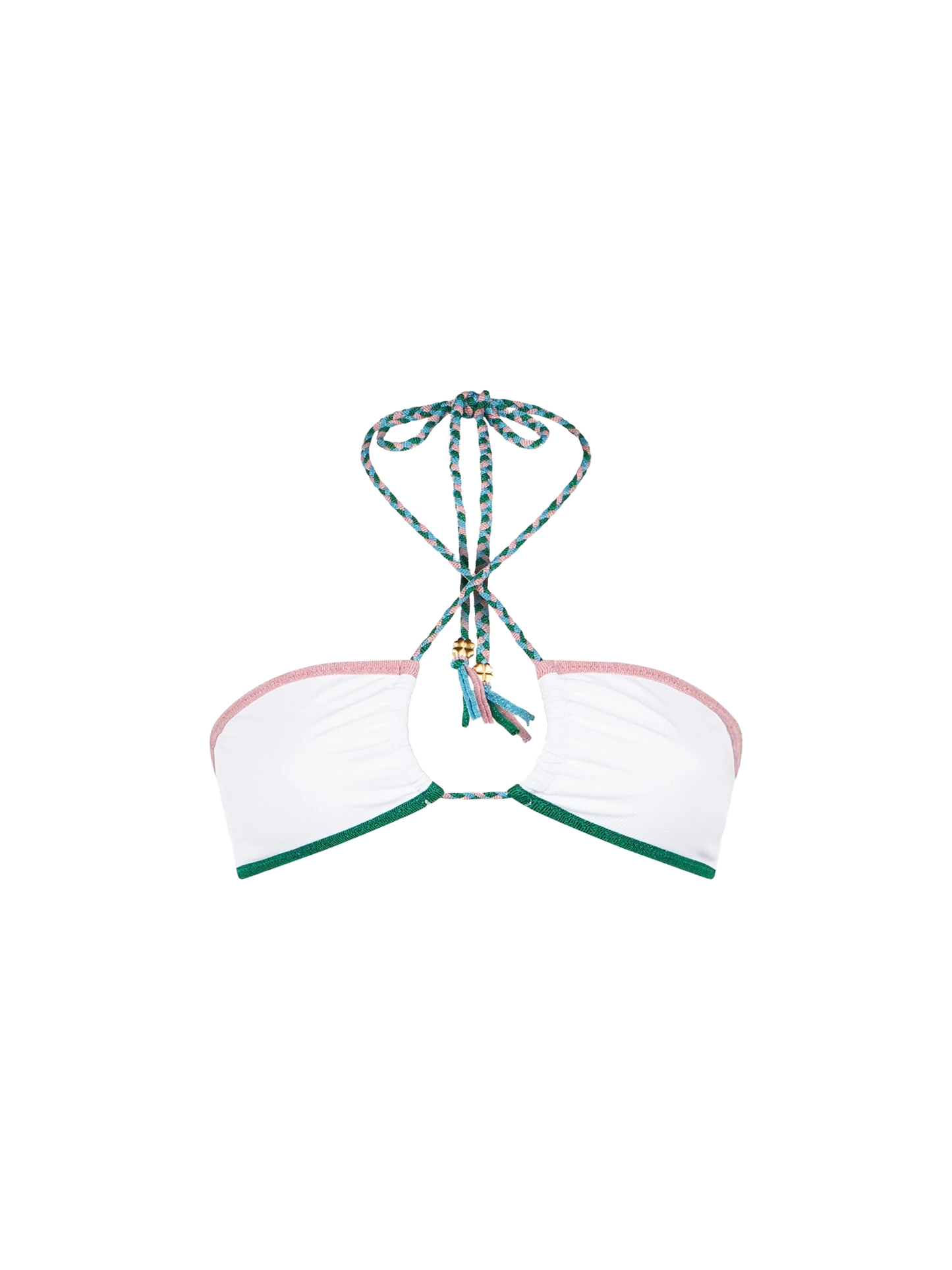 Ribbed bandeau top with lurex edges - MC2 Saint Barth
