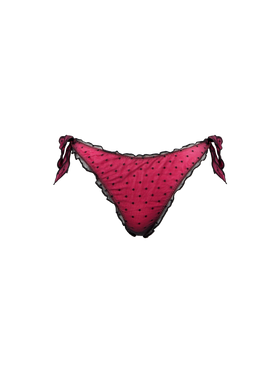 Woman fluo pink ruffled cheeky swim briefs - MC2 Saint Barth