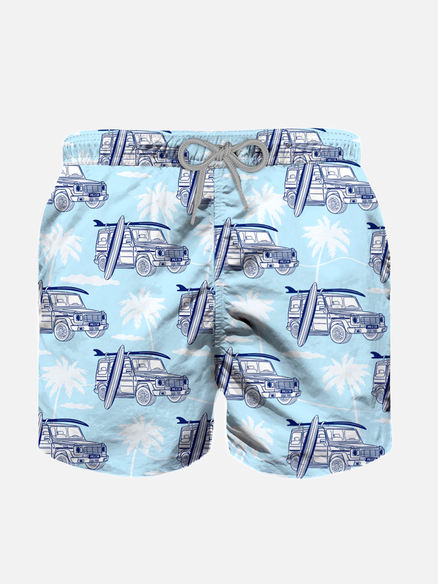 Jeep print boy light fabric swim shorts - MC2 Saint Barth