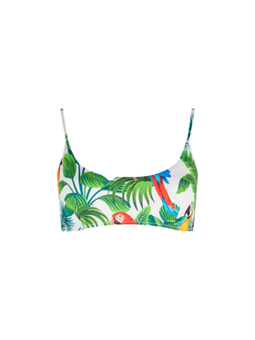Parrots print bralette - MC2 Saint Barth