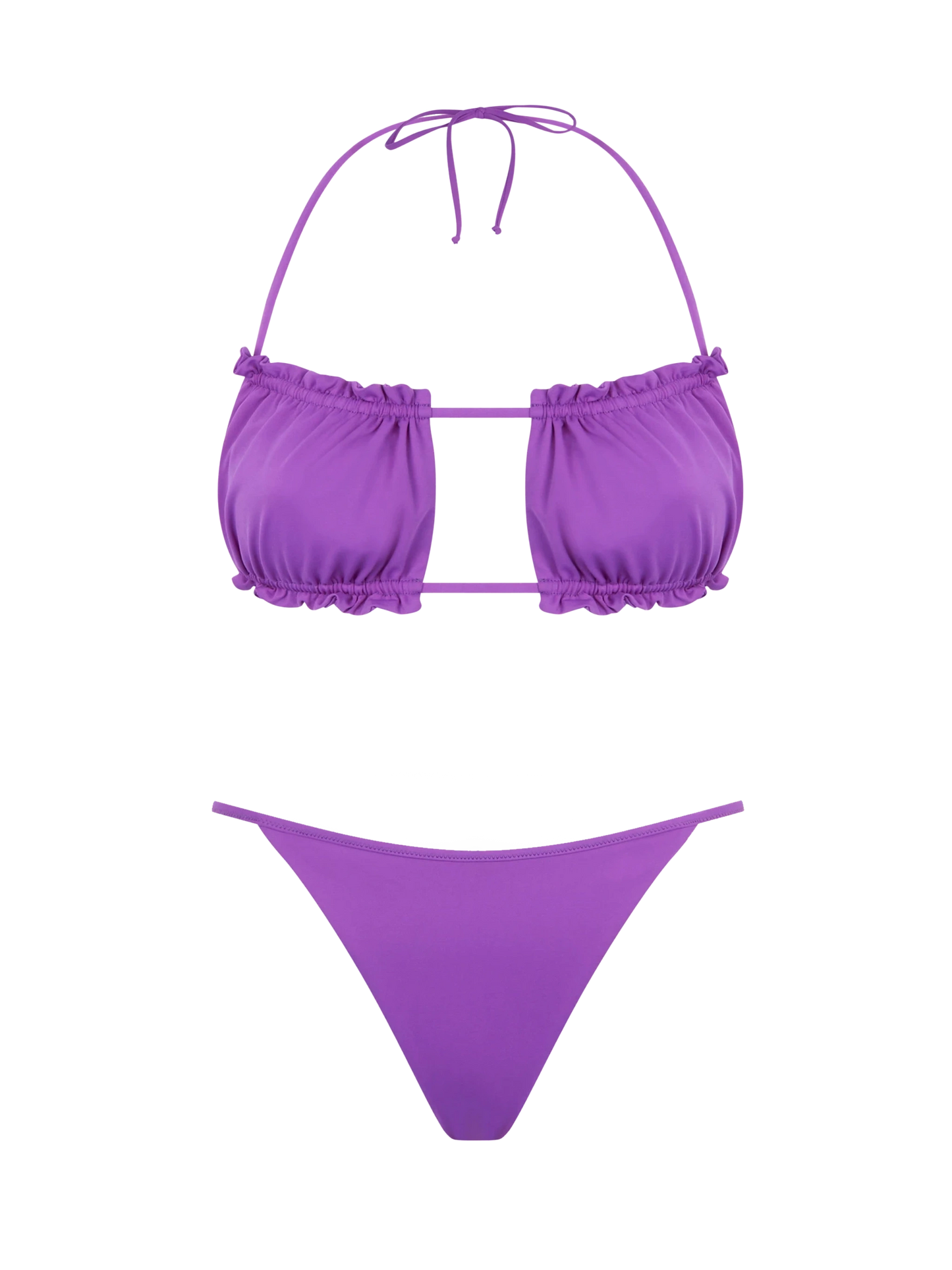 Woman purple bandeau bikini - MC2 Saint Barth