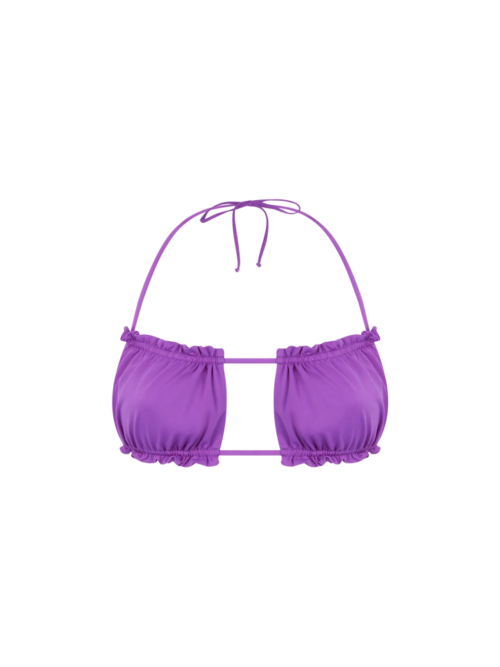 Woman purple bandeau top swimsuit - MC2 Saint Barth