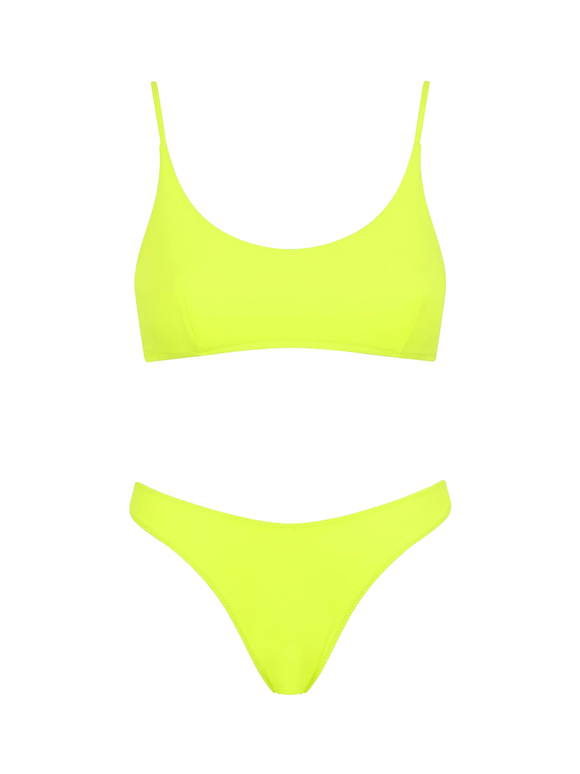 Woman fluo yellow bralette bikini - MC2 Saint Barth