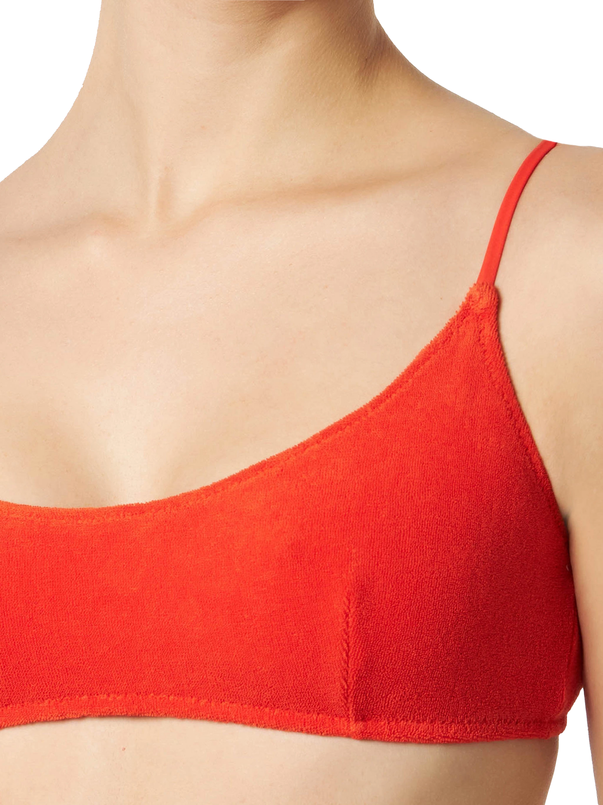 Woman orange terry bralette bikini - MC2 Saint Barth