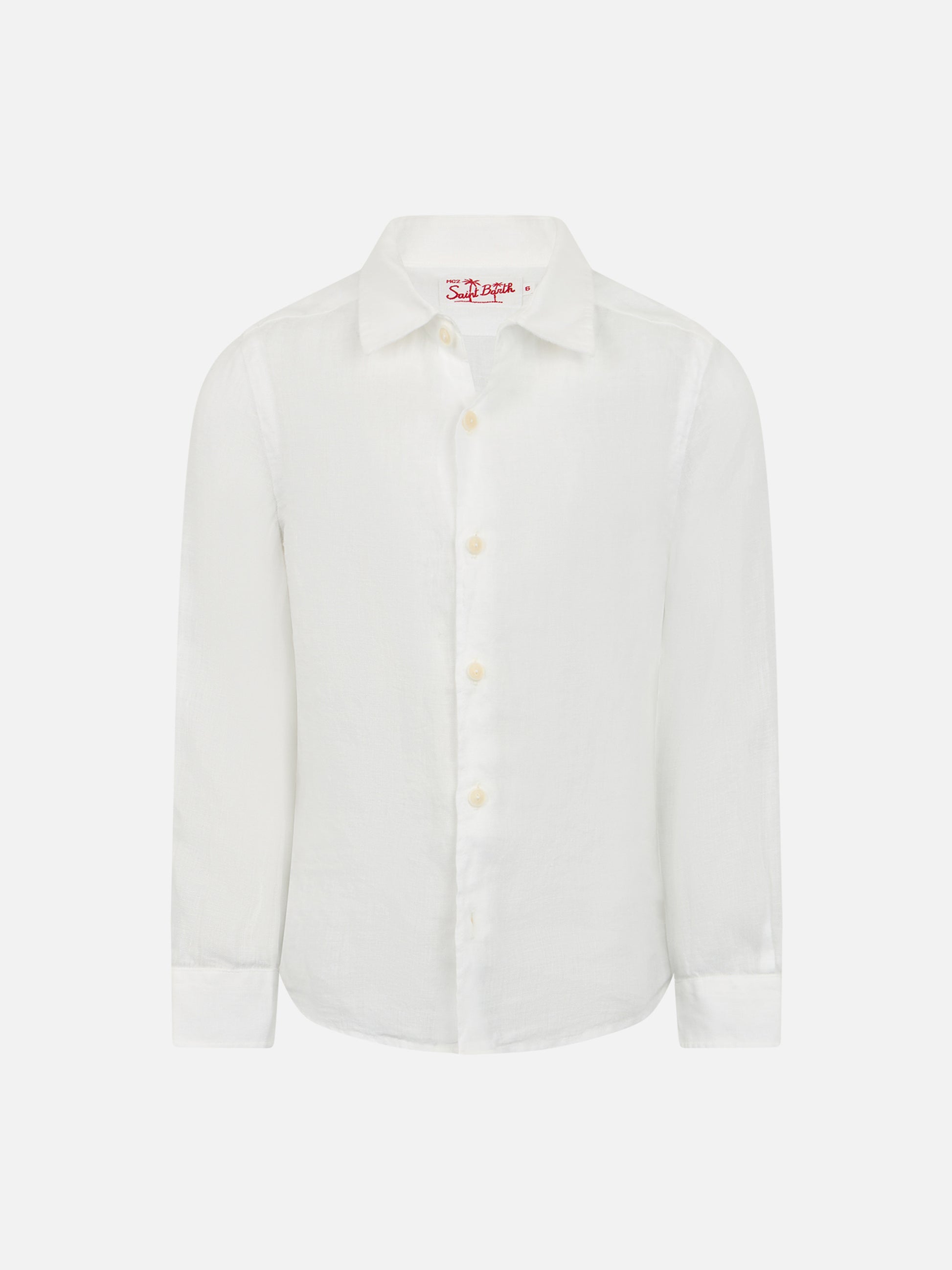 Agnes white linen shirt - MC2 Saint Barth