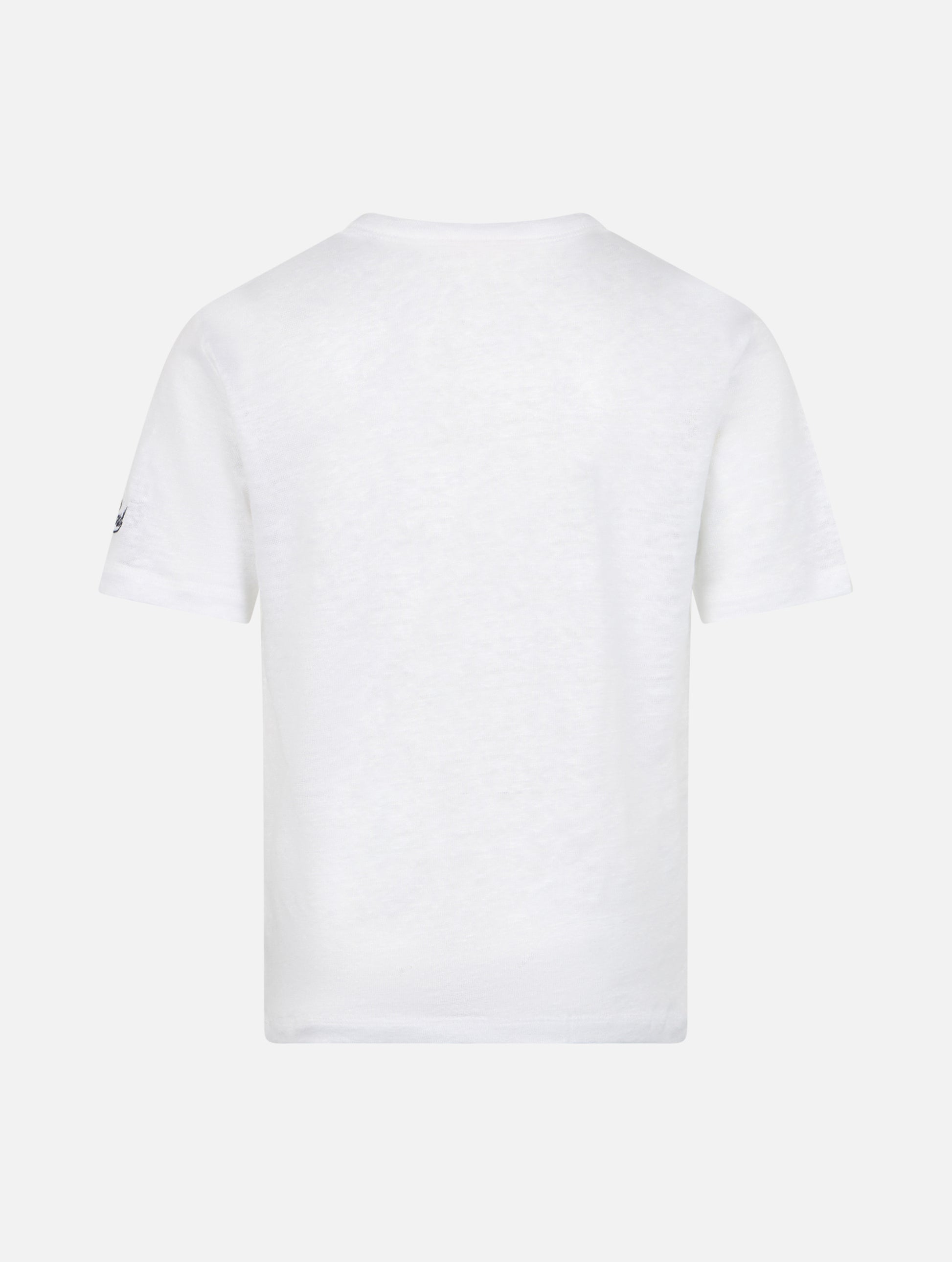 Kid off-white linen jersey t-shirt Alex - MC2 Saint Barth