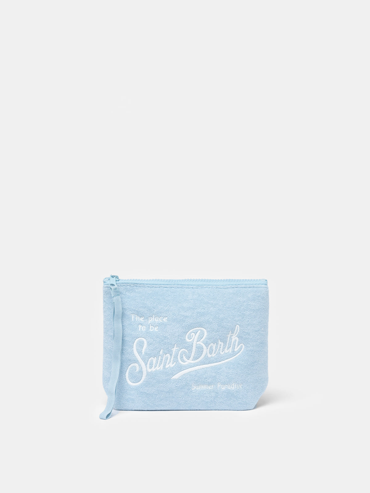 Light blue terry pochette Aline - MC2 Saint Barth