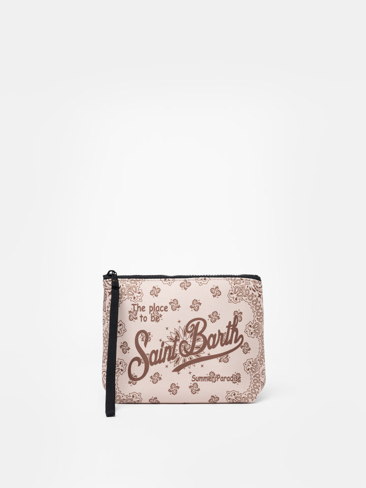 Pochette scuba bandana bianco sporco Aline