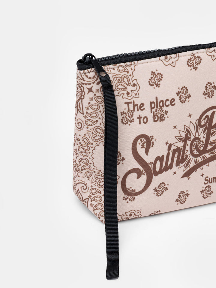 Pochette scuba bandana bianco sporco Aline