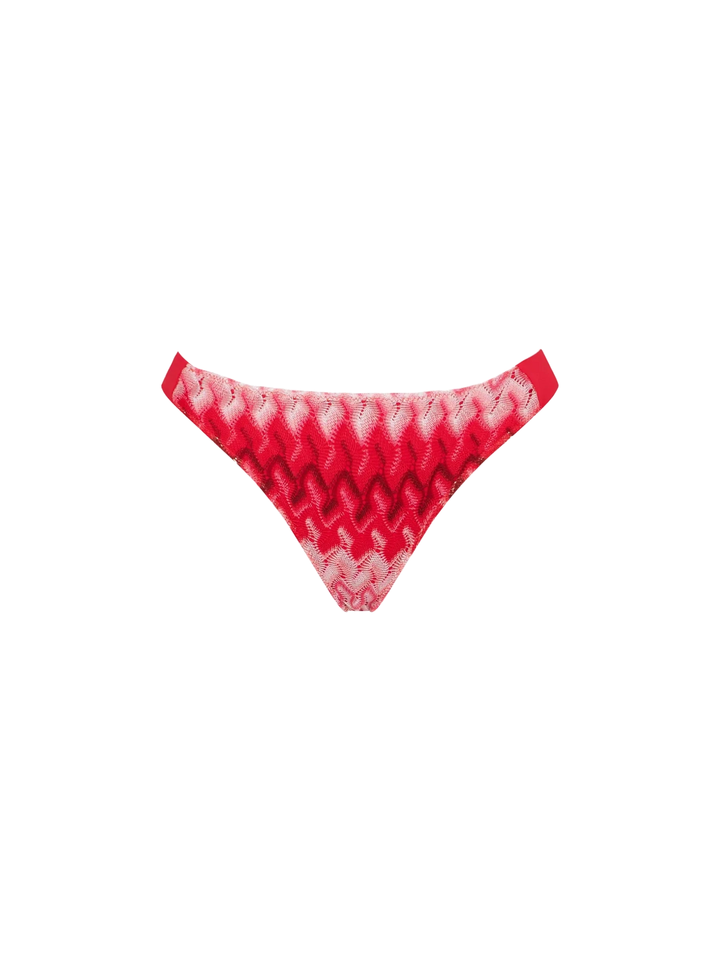 Rote gestrickte Chevron-Slips