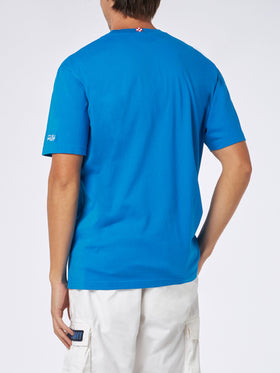 Man heavy cotton t-shirt with St. Barth padel club print - MC2 Saint Barth