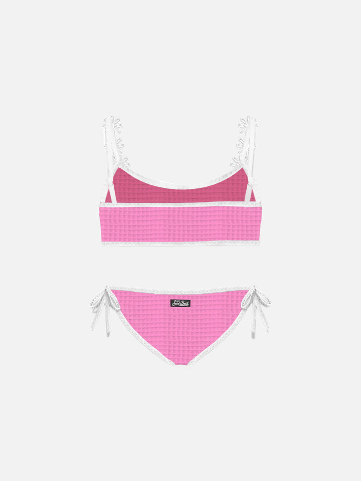 Girl bralette bikini with embroidery - MC2 Saint Barth