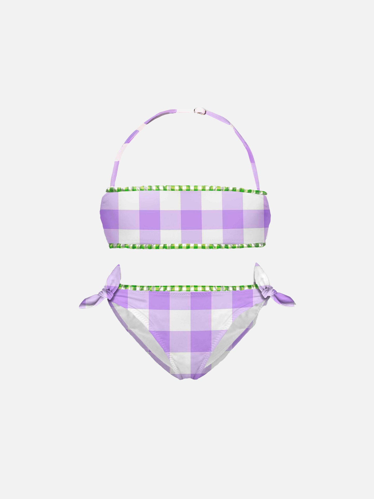 Girl gingham bralette bikini - MC2 Saint Barth