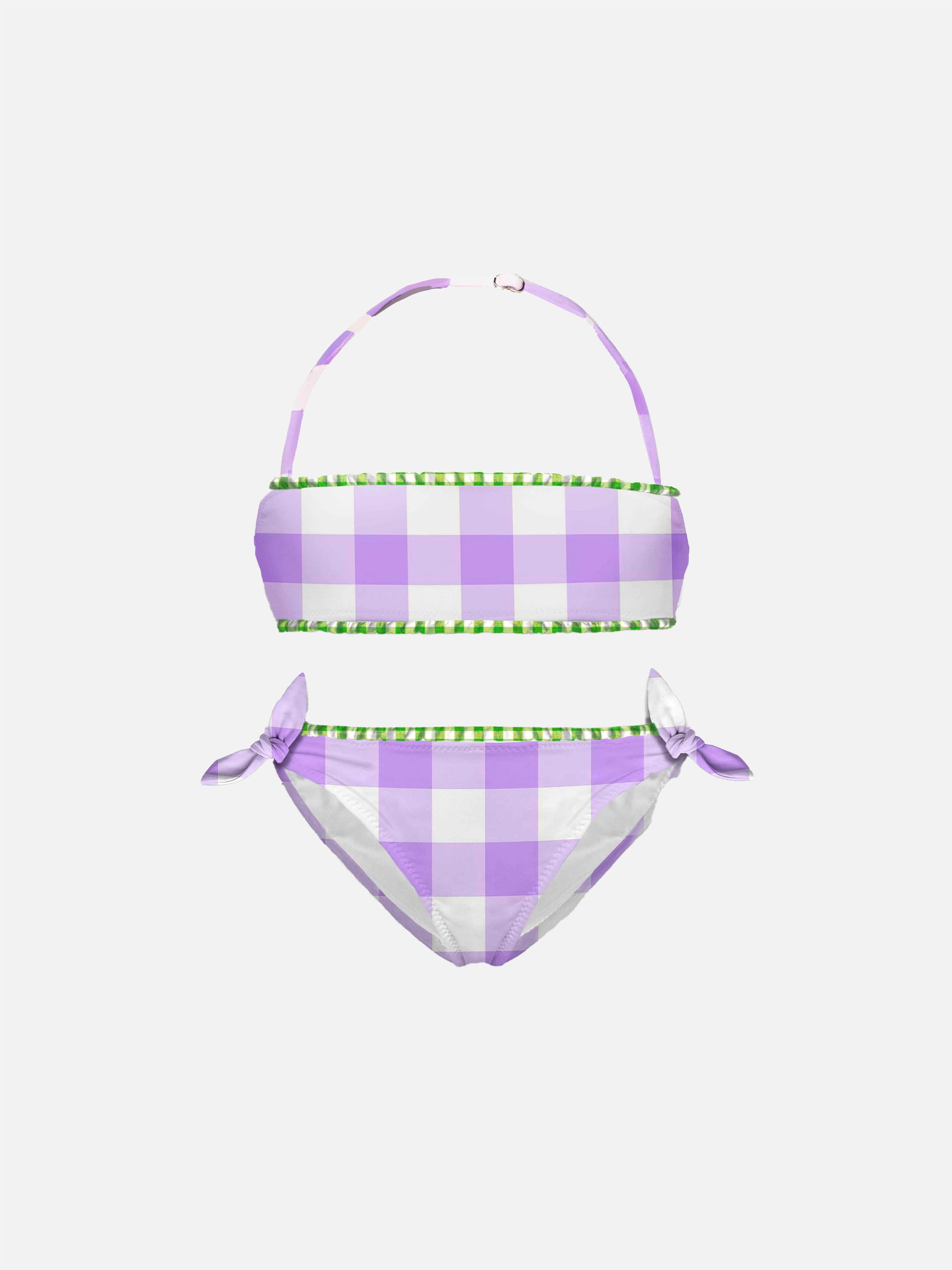 Girl gingham bralette bikini - MC2 Saint Barth