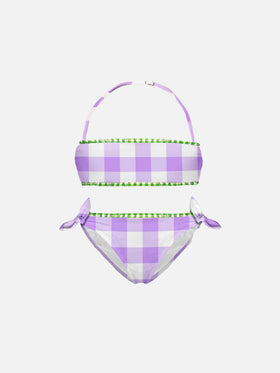 Girl gingham bralette bikini - MC2 Saint Barth