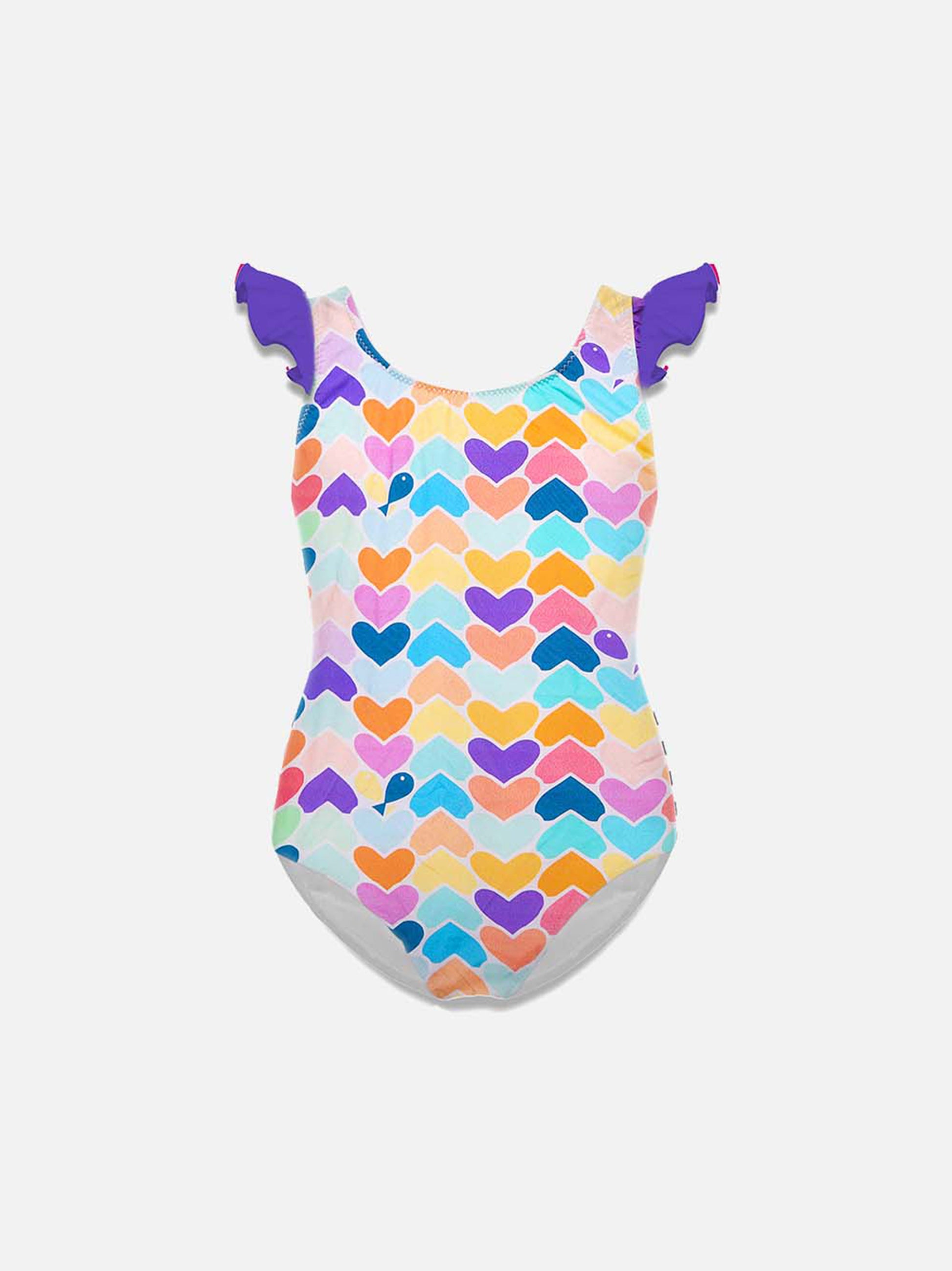Girls swimsuit with ruffles - MC2 Saint Barth