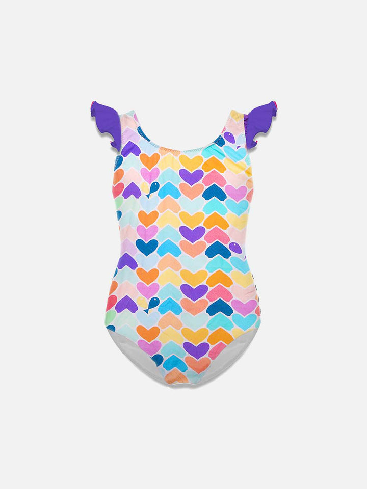 Girls swimsuit with ruffles - MC2 Saint Barth