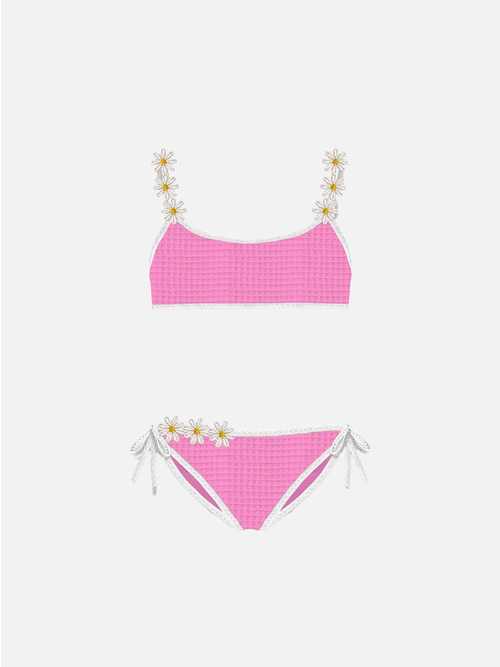 Girl bralette bikini with embroidery - MC2 Saint Barth