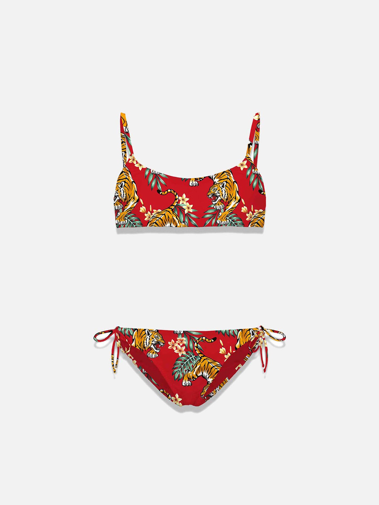 Girl bralette bikini with tiger print - MC2 Saint Barth