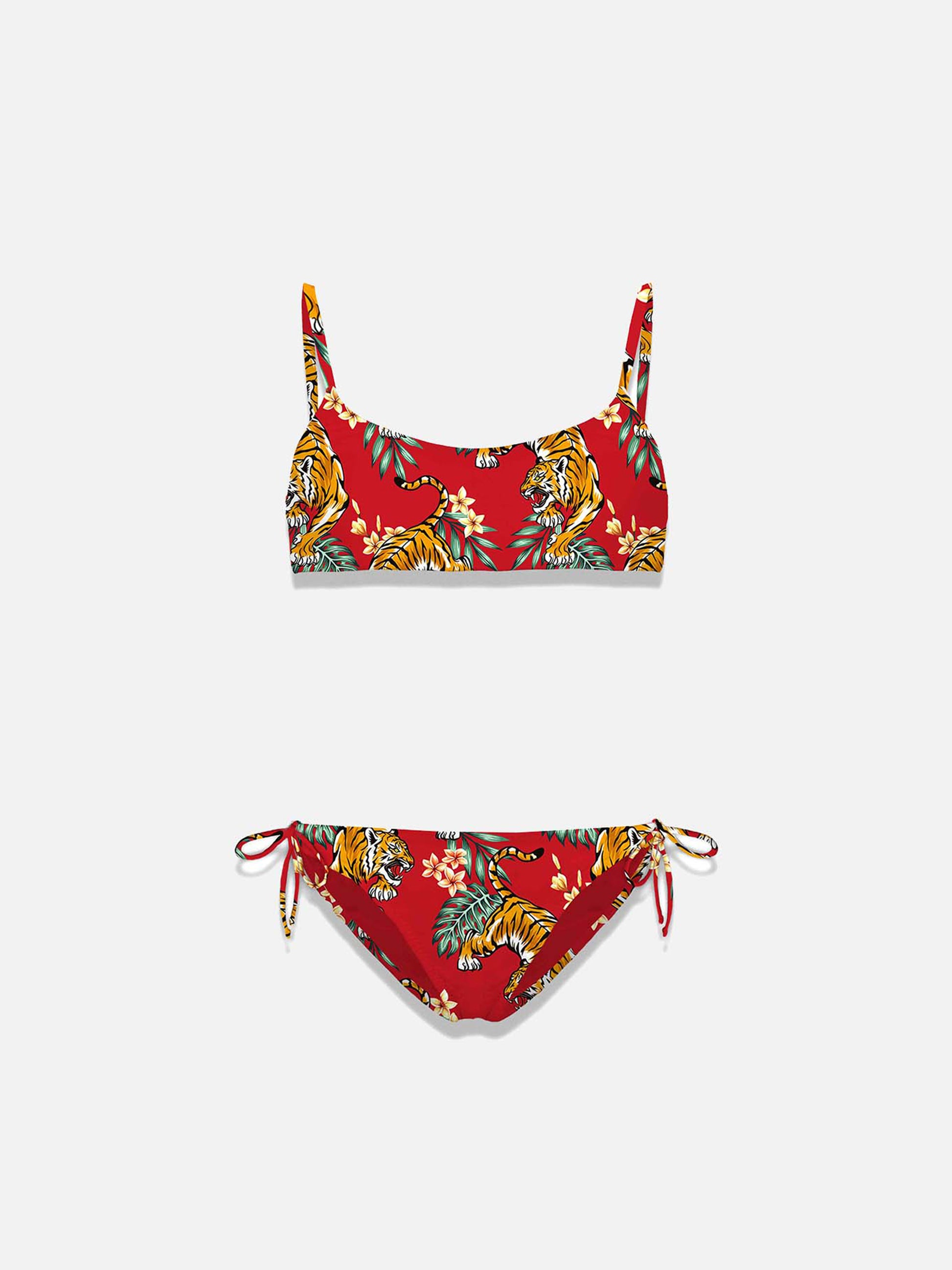 Girl bralette bikini with tiger print - MC2 Saint Barth