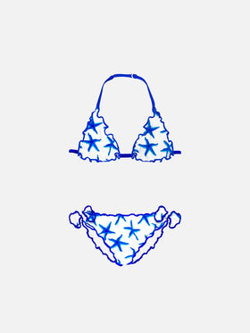 Girl triangle bikini with starfish print - MC2 Saint Barth