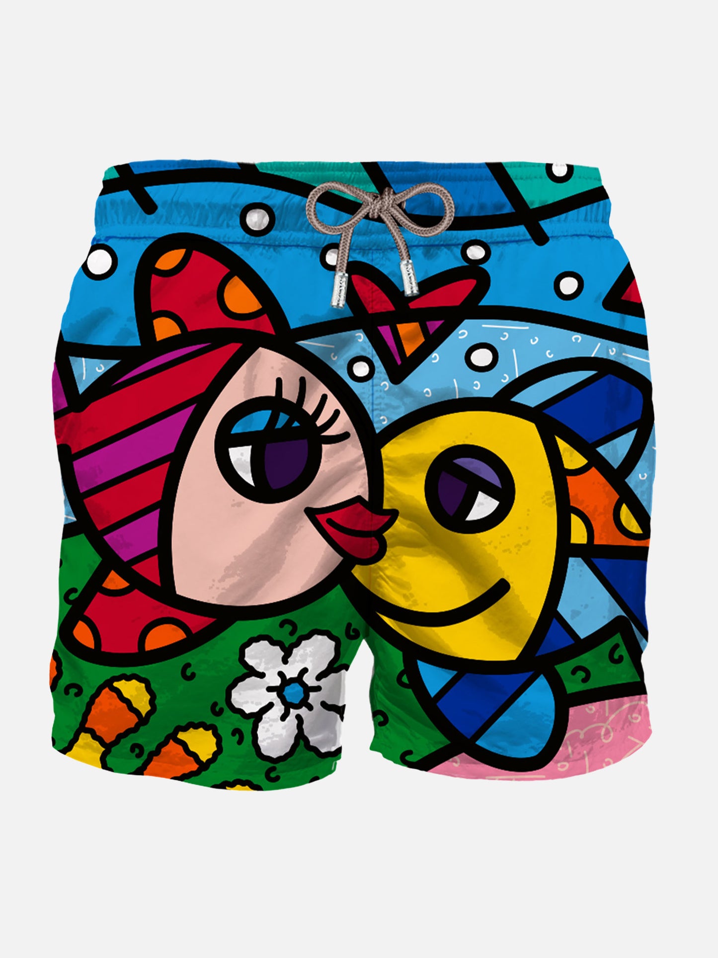 Badeshorts für Herren mit Fischaufdruck | ©BRITTO SONDERAUSGABE
