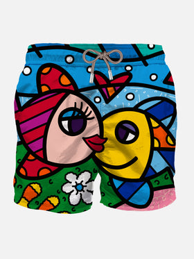 Badeshorts für Herren mit Fischaufdruck | ©BRITTO SONDERAUSGABE