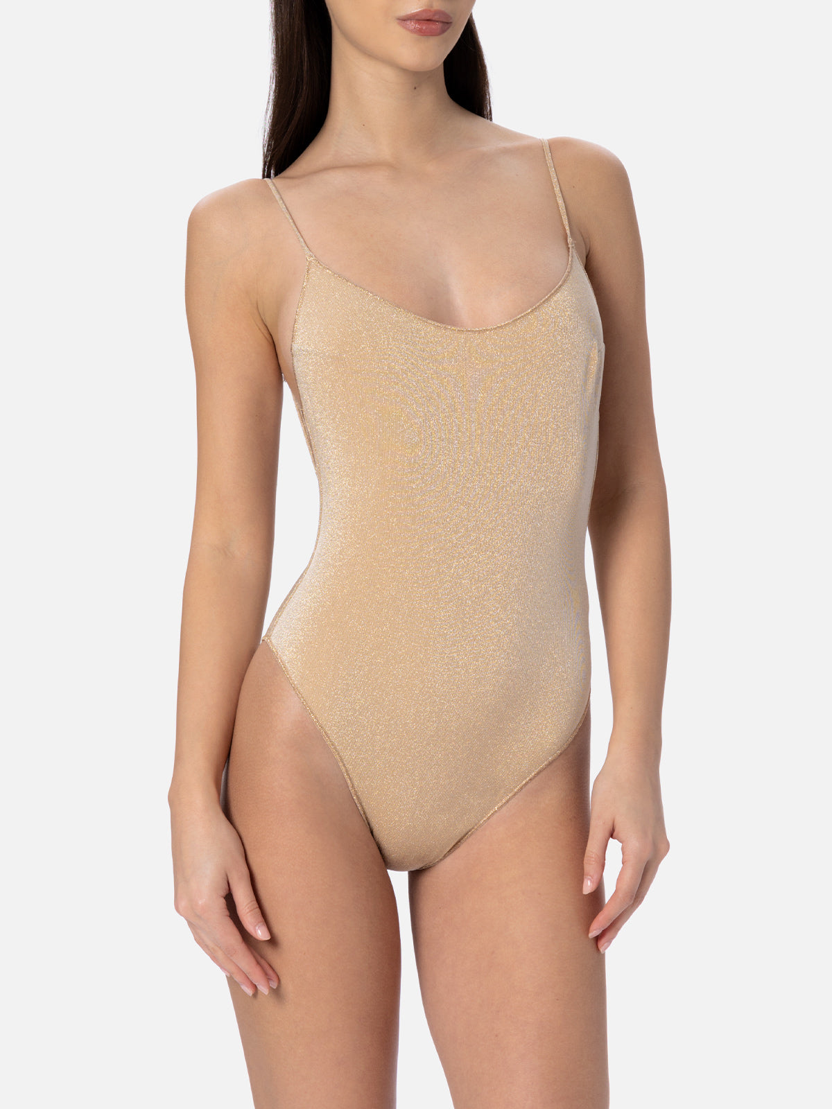 Woman lurex one-piece swimsuit Cecille - MC2 Saint Barth